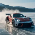 Auto da corsa sul lago ghiacciato: perché i motori amano il freddo?