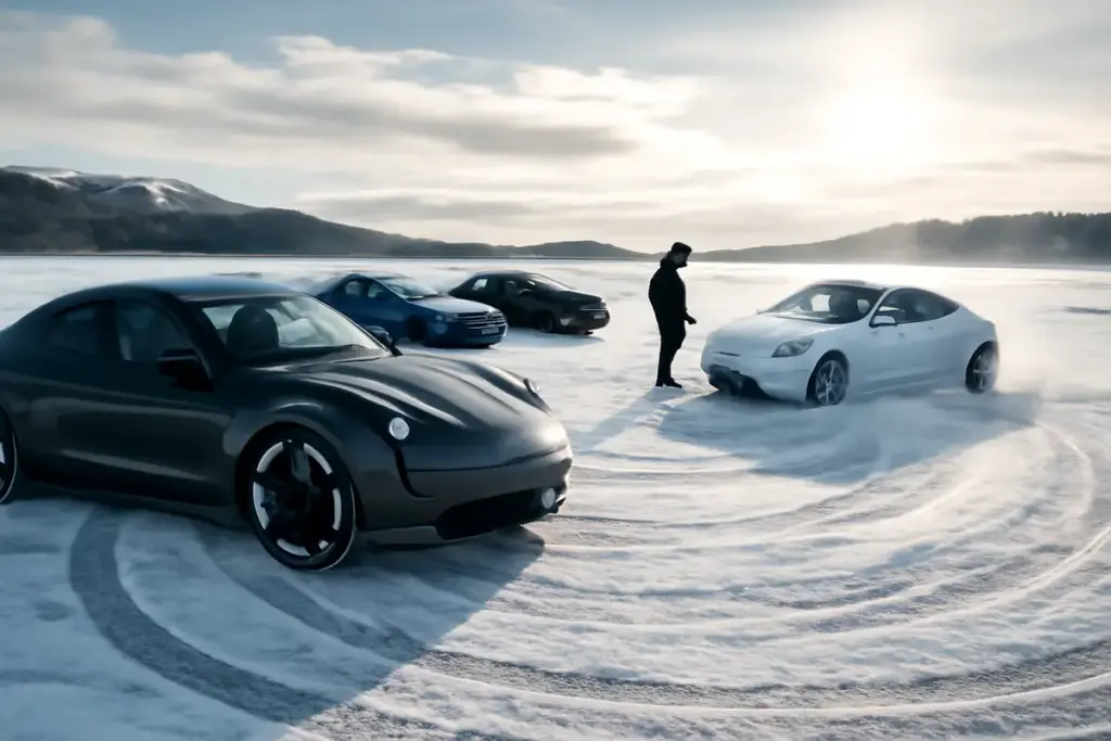 Raduni invernali per supercar elettriche su ghiaccio: solo qui puoi provare emozioni nuove