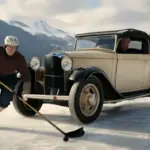 Curiosità storiche: quando lo sport su ghiaccio incontrò le auto d’epoca?