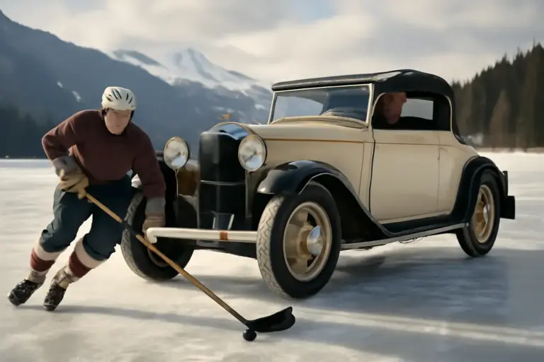Curiosità storiche: quando lo sport su ghiaccio incontrò le auto d’epoca?