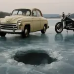 Auto e moto vintage su laghi ghiacciati: i rischi nascosti che pochi conoscono
