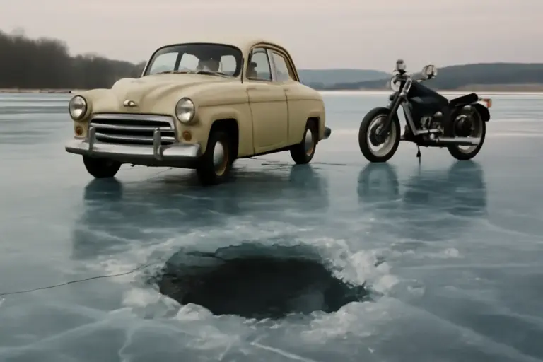 Auto e moto vintage su laghi ghiacciati: i rischi nascosti che pochi conoscono